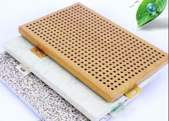 বিরোধী আর্দ্রতা ছিদ্রযুক্ত অ্যালুমিনিয়াম সম্মুখের প্লেট ফ্লুরোকার্বন আবরণ