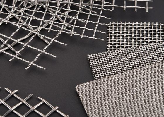 বোনা Crimped AISI316 স্টেইনলেস স্টীল পরিস্রাবণ জাল এক্সট্রুডার স্ক্রীন মেশ