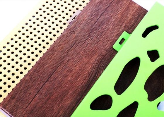 বিরোধী আর্দ্রতা ছিদ্রযুক্ত অ্যালুমিনিয়াম সম্মুখের প্লেট ফ্লুরোকার্বন আবরণ