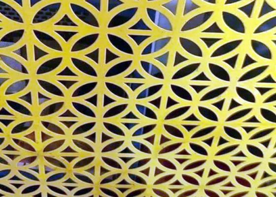 উচ্চ খোলা এলাকা ছিদ্রযুক্ত ইস্পাত জাল শীট পিভিসি লেপ প্রসাধন গর্ত আকার 0.1mm