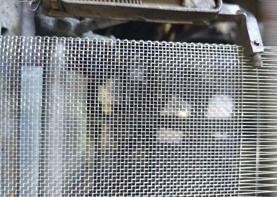 ক্ষয় প্রতিরোধী Woven Mesh Screen Galvanized Surface Twisted