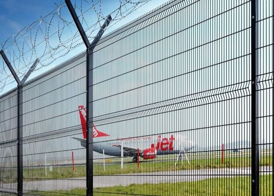 সুরক্ষা বেড়া জন্য অ্যান্টি-রস্ট কার্বন স্টীল পিভিসি লেপা ঝালাই তারের জাল