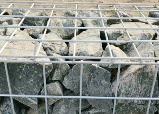 মাটি কঠিন নির্মাণের জন্য ঢালাই Gabion জাল