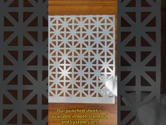 স্ট্যান্ডার্ড মাপ বা কাস্টম বিকল্প 304 0.1-12 মিমি বেধ সঙ্গে ছিদ্রযুক্ত জাল শীট